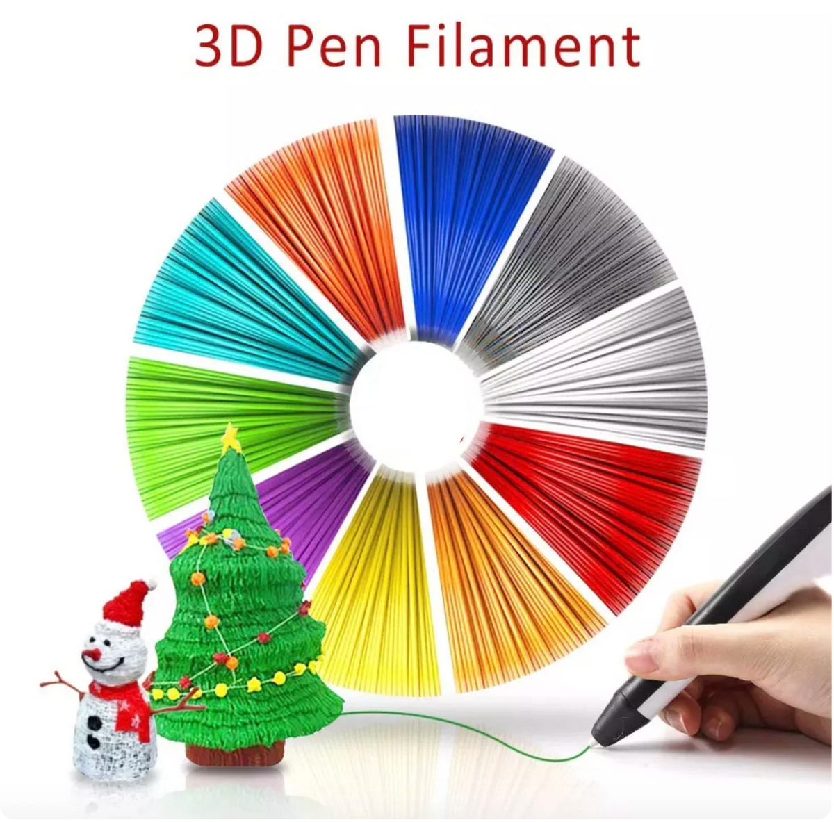 Add 12 Colors Filament for 3D PEN