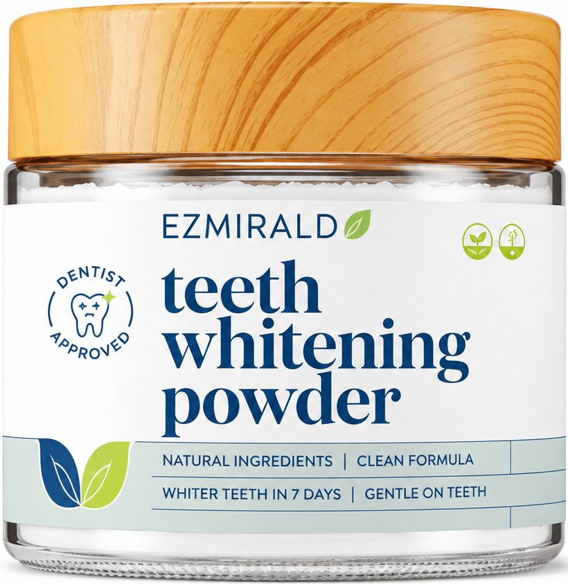 EZMIRALD® Triple Action Teeth Whitening Powder