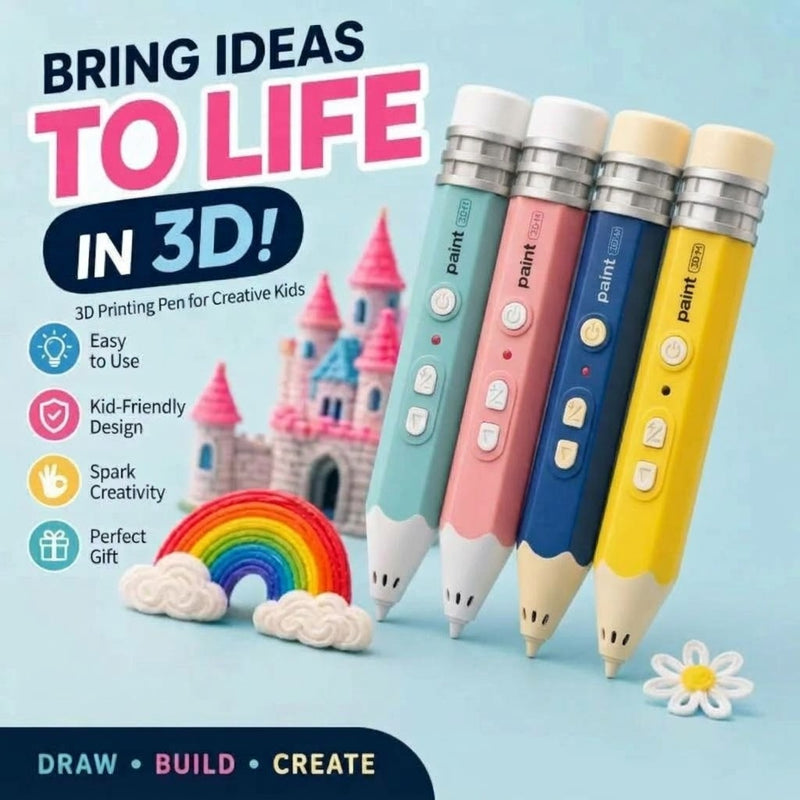 🔥 Last Day Sale Price | 3D Creation Pen — Draw It. Build It. Bring It to Life.