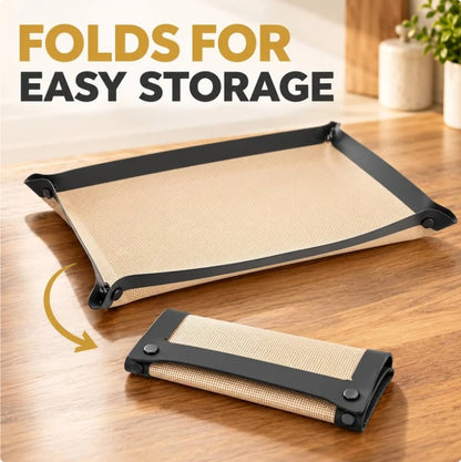 2-in-1 Non-Stick Silicone Baking Mat with Snap-Up Edges for Easy Baking & Cleanup
